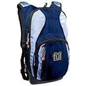 Blue travel backpack