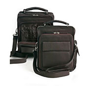 Two black handbag organizer bags