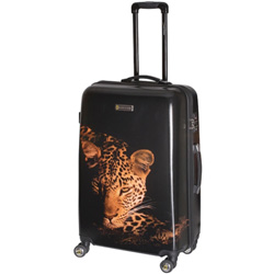 National Geographic leopard spinner luggage