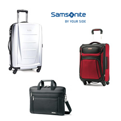 Three different Samsonite bags